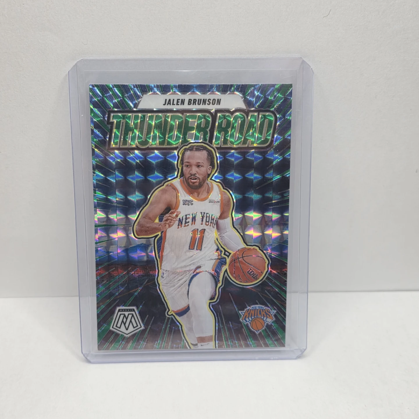 Jalen Brunson Thunder Road #11 Mosaic Prizm New York Knicks