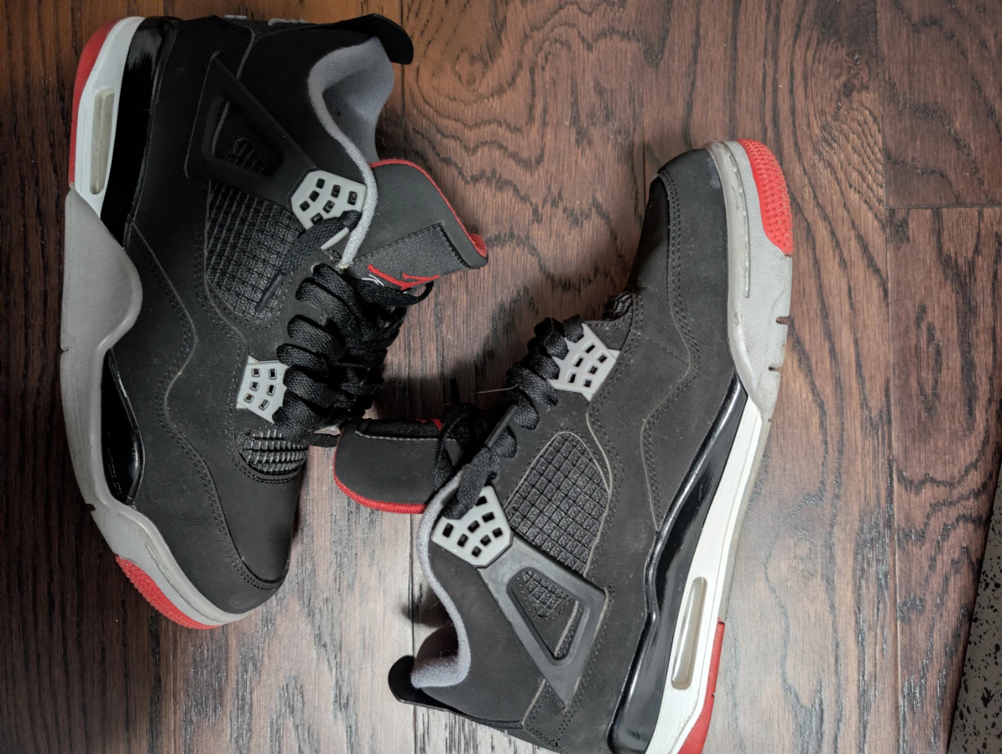 Air Jordan 4 Retro "Bred" Sneakers 8.5 - photo 3