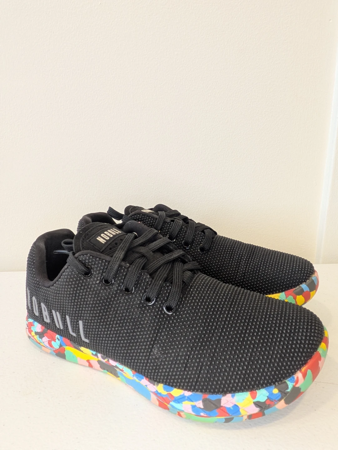 NOBULL Black Training Shoes with Multicolored Sole - photo 3