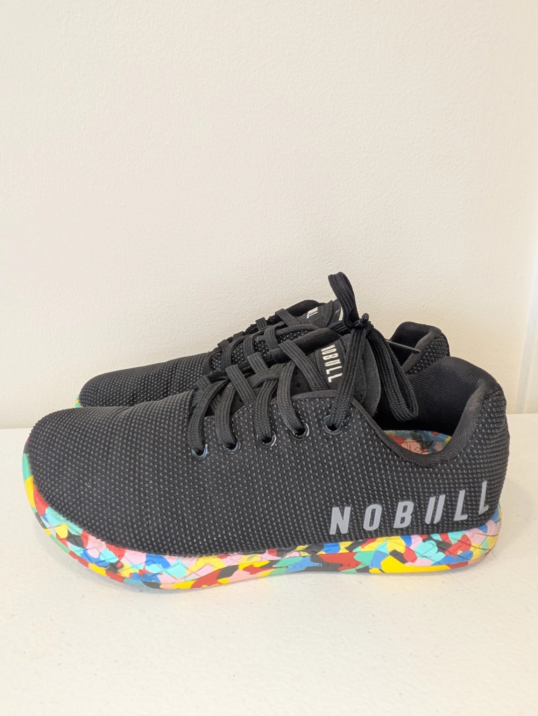 NOBULL Black Training Shoes with Multicolored Sole - photo 5