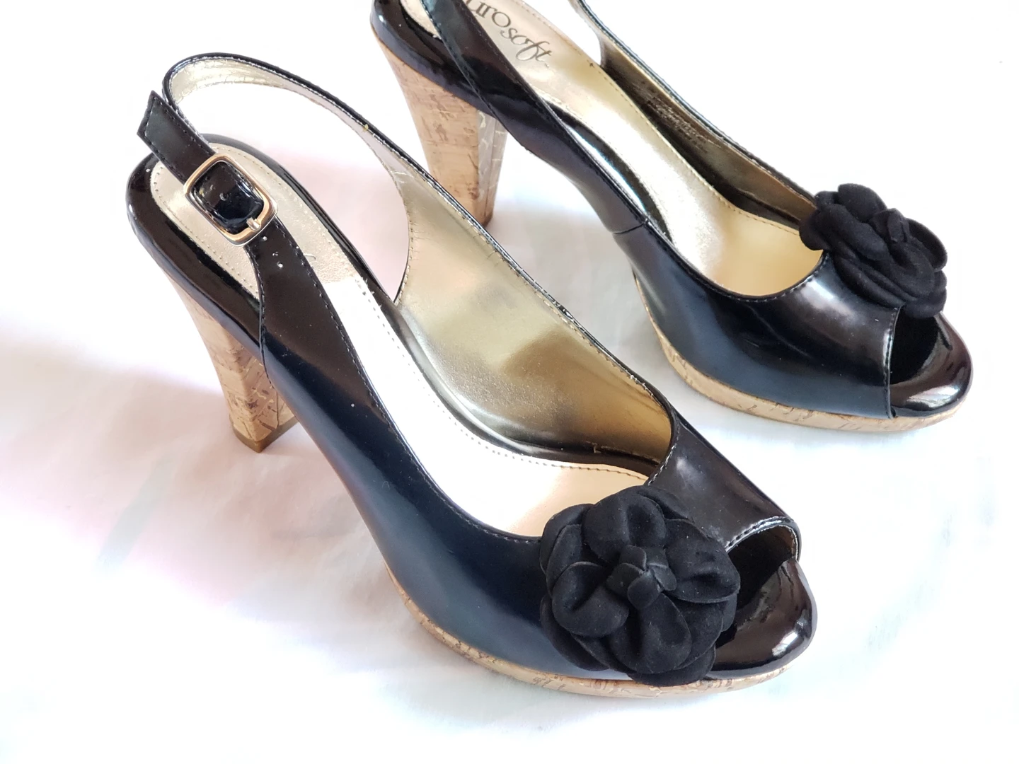 Soft Black Leather Heels - photo 2