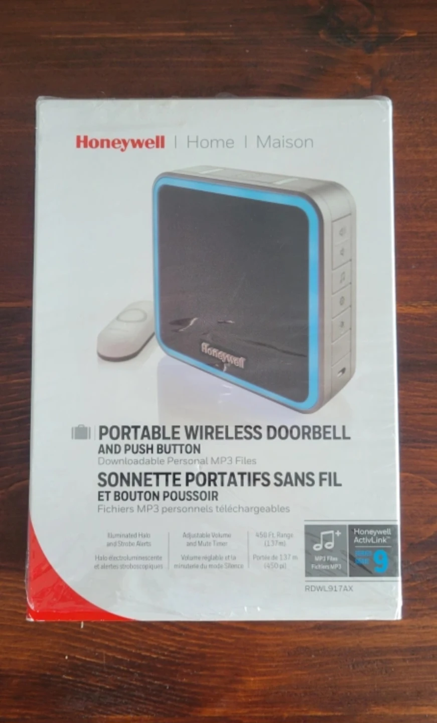 Honeywell Portable Wireless Doorbell and Push Button