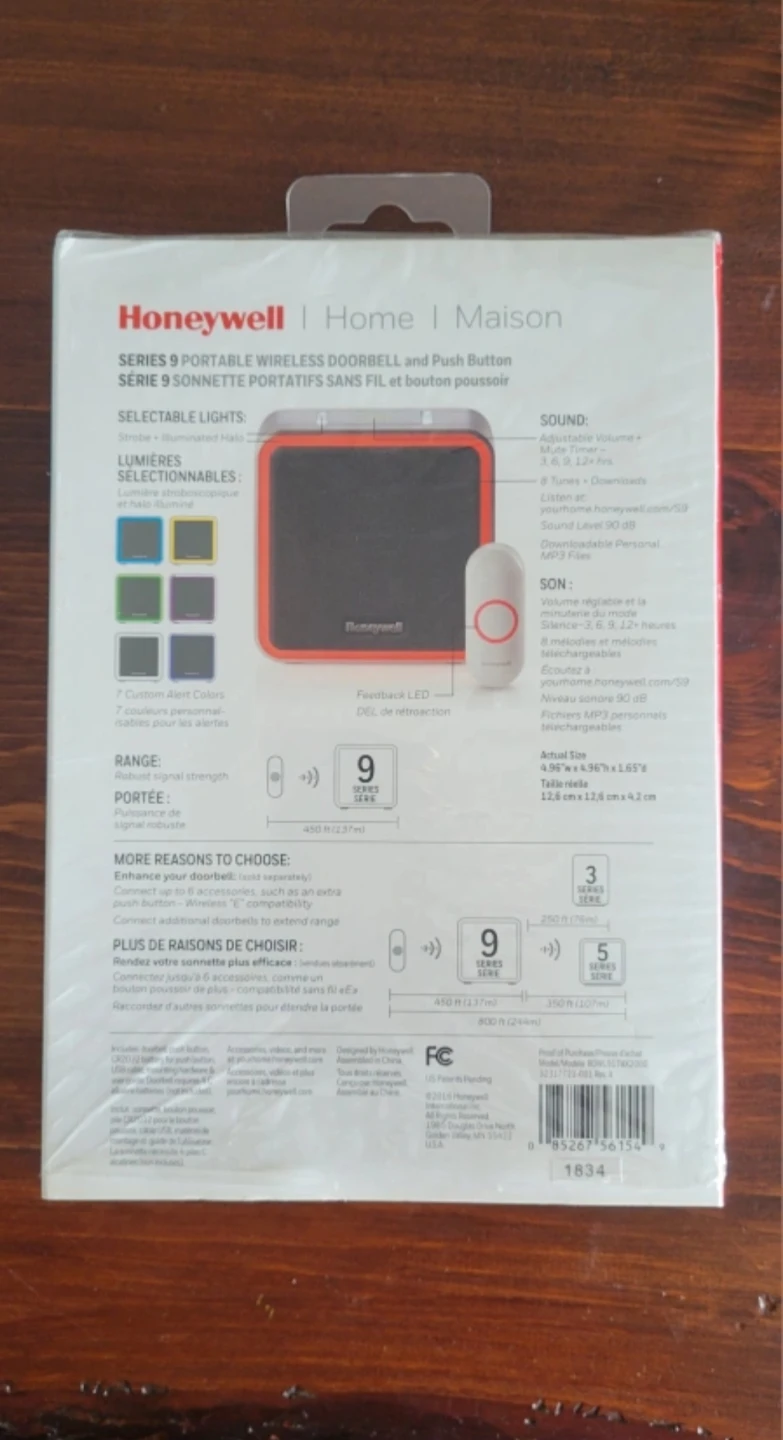 Honeywell Portable Wireless Doorbell and Push Button - photo 2