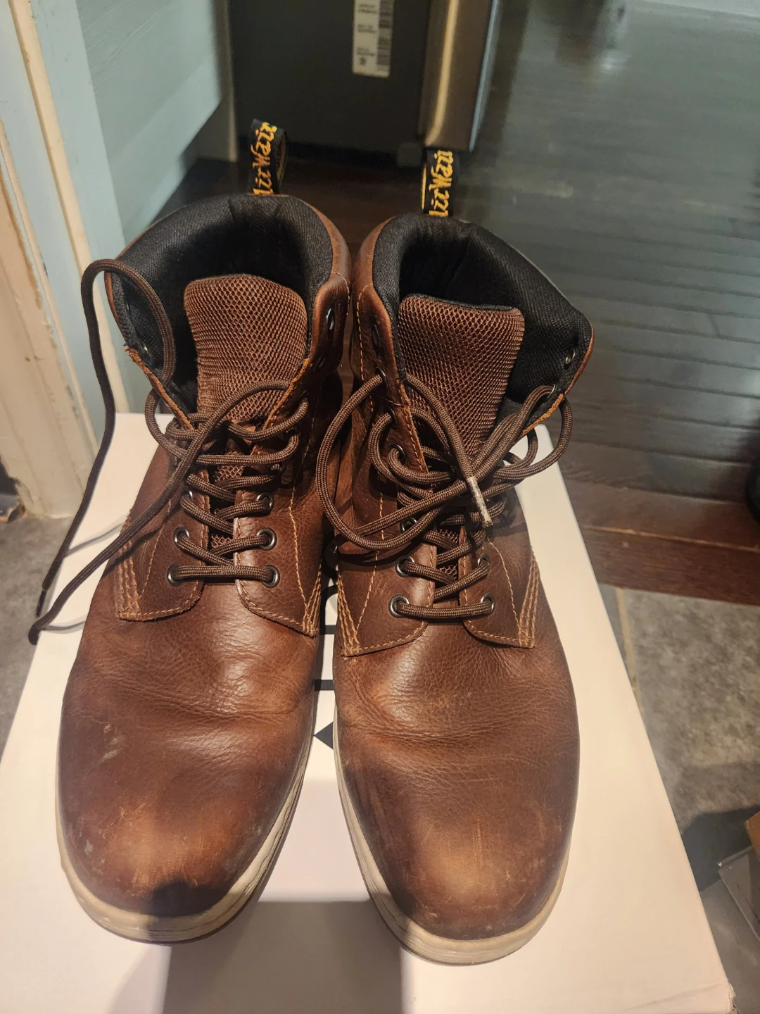 Dr. Martens Brown Leather Work Boots