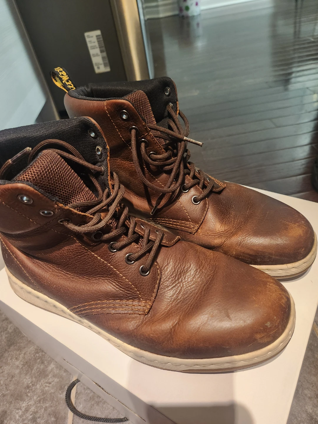 Dr. Martens Brown Leather Work Boots - photo 2