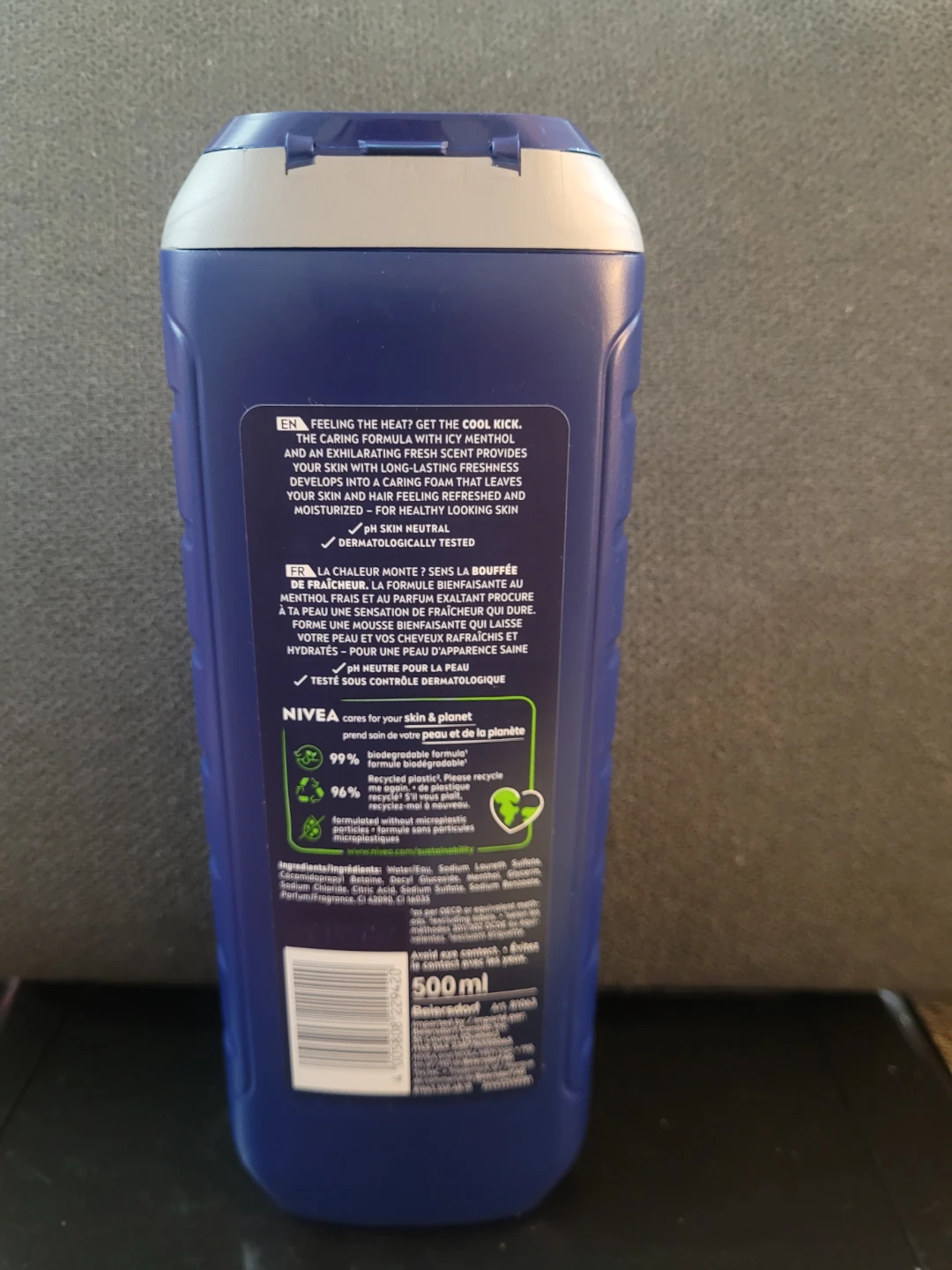 NIVEA MEN Cool Kick Shower Gel 500ml - photo 2