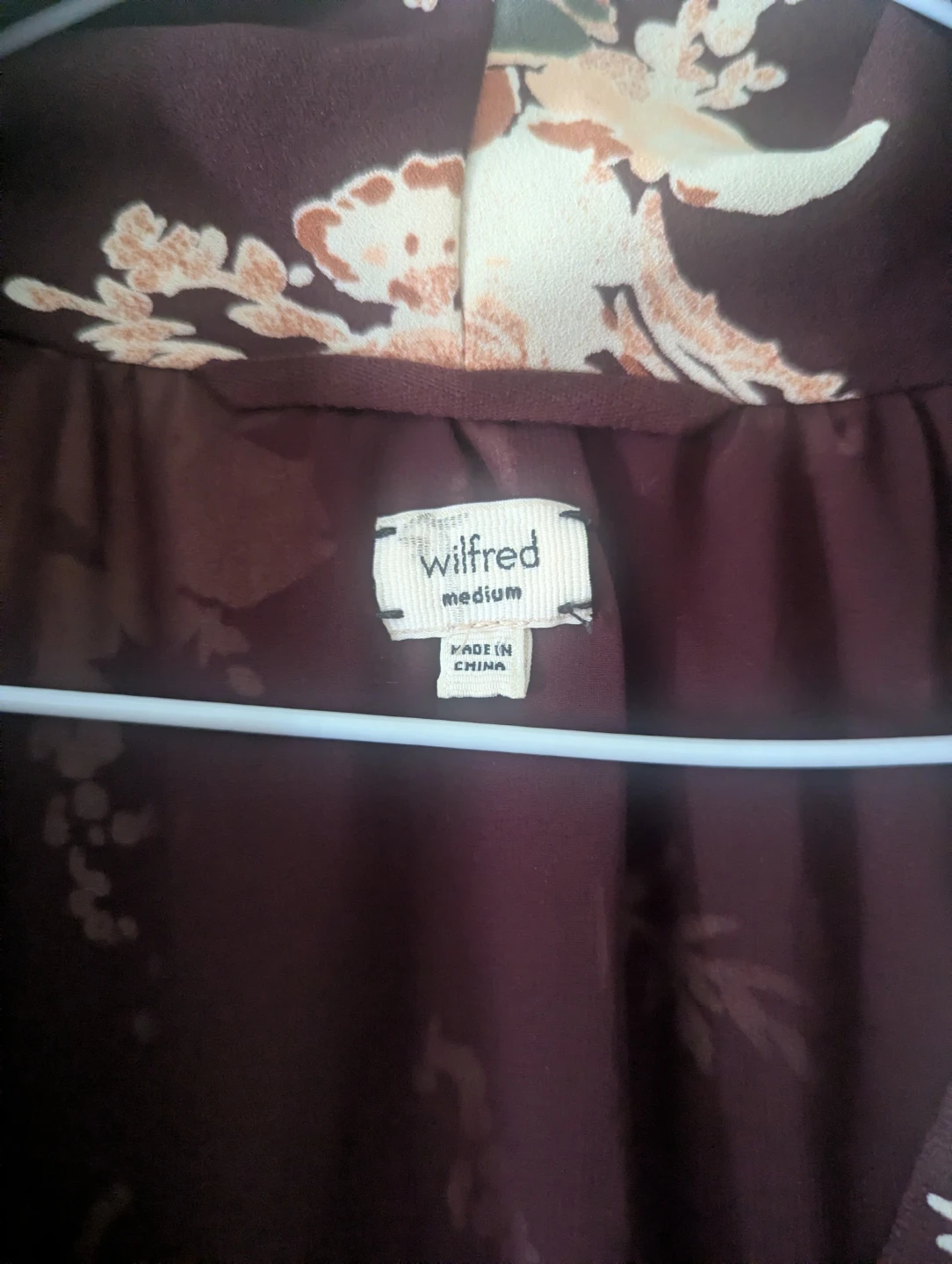 Wilfred Floral Wrap Dress Medium - photo 3