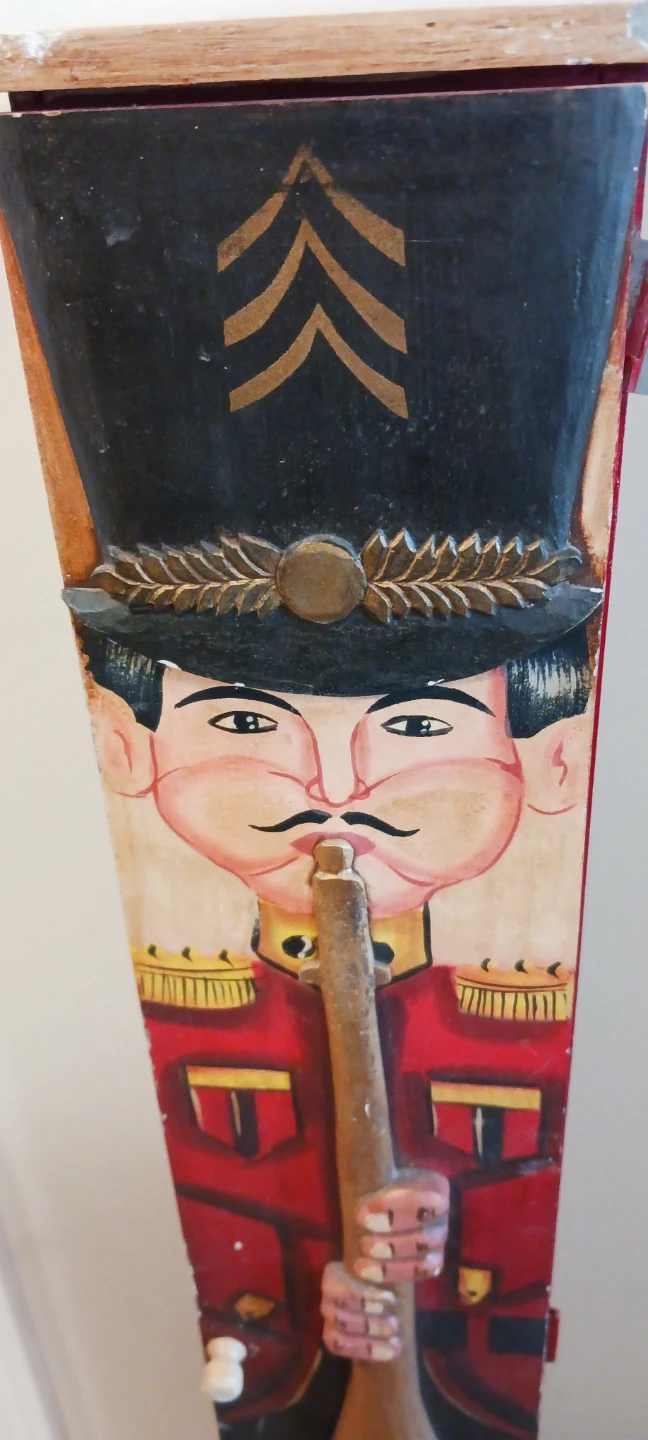 ⚽  Red Toy Soldier Cabinet with Shelves - photo 2