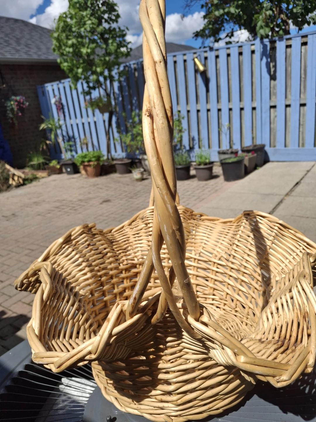 Wicker Basket with Handles