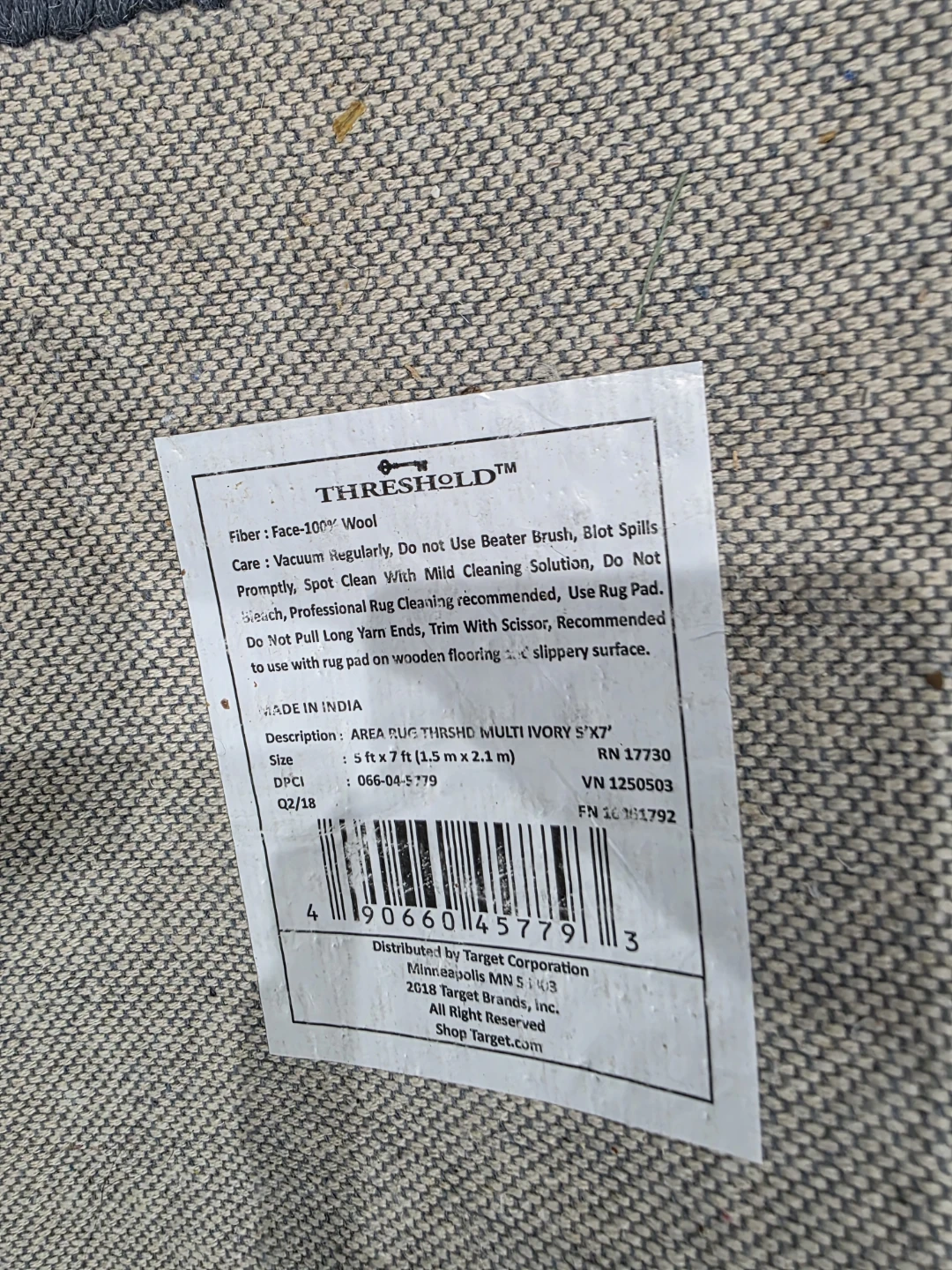 Threshold Multi Ivory Area Rug 5'x7' - photo 2