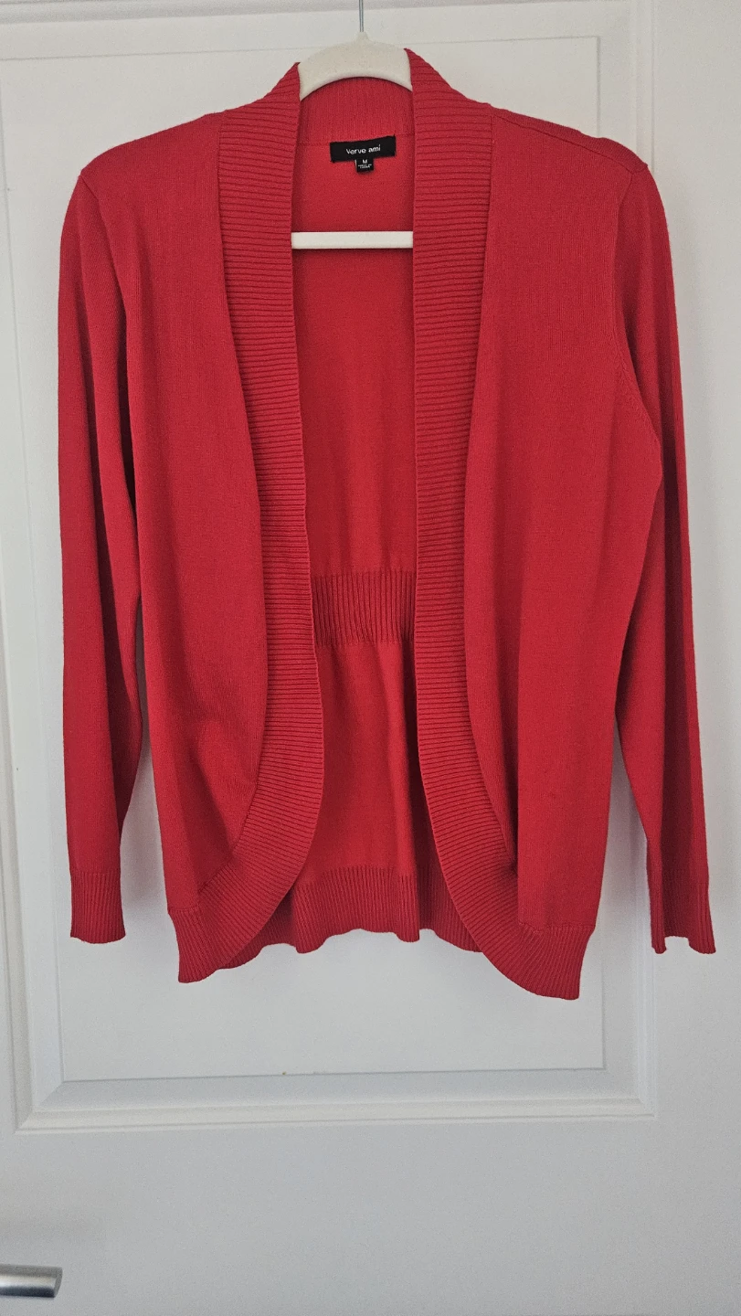 Verve Ami Red Cardigan - Size Medium ⚽