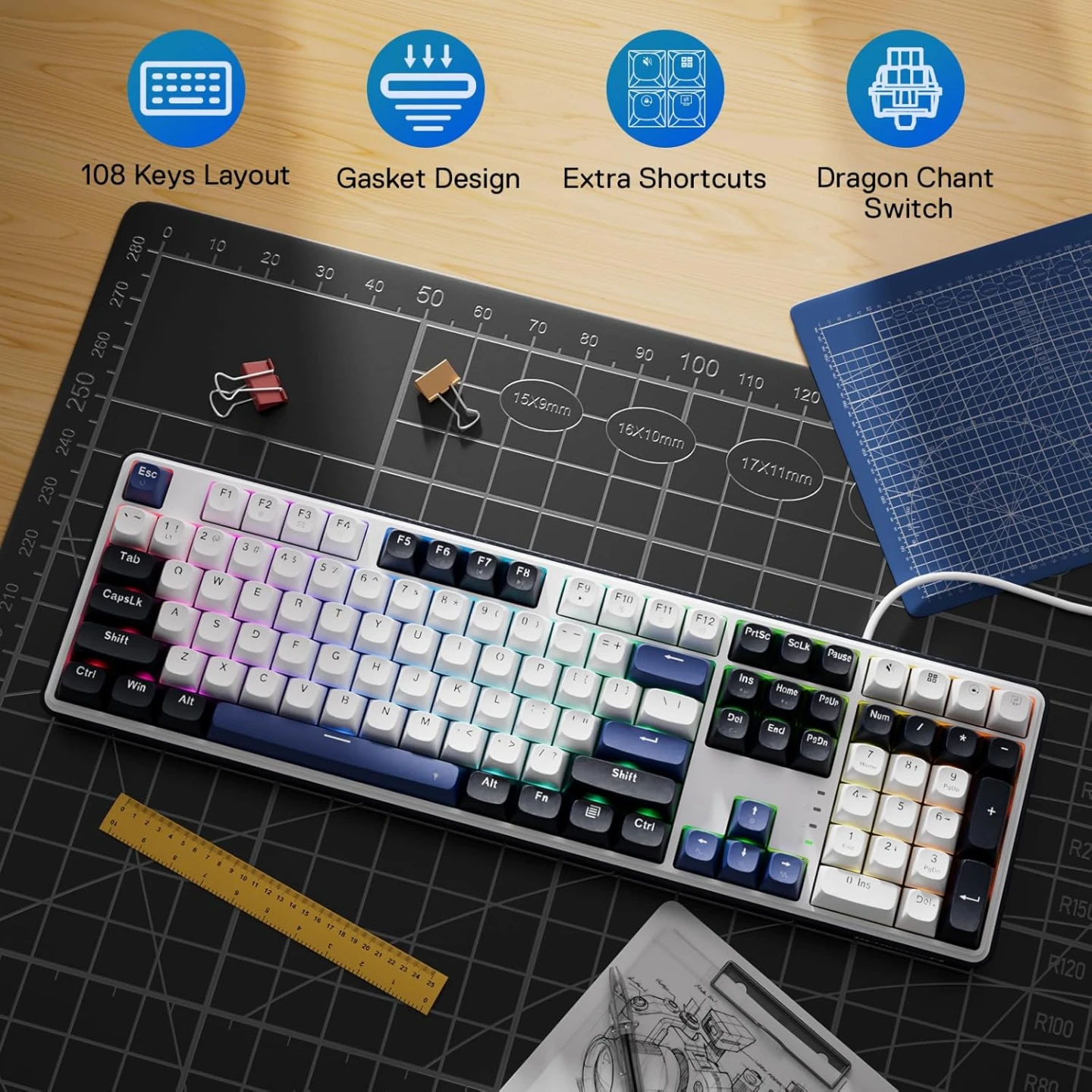 Redragon K689 Wired Gasket RGB Gaming Keyboard - photo 2