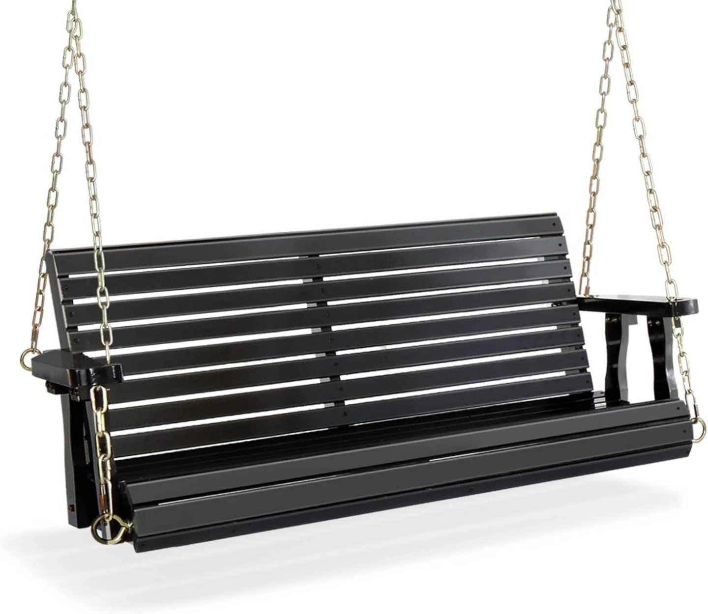 Cedarwood Porch Swing - Sun-Resistant PU Finish