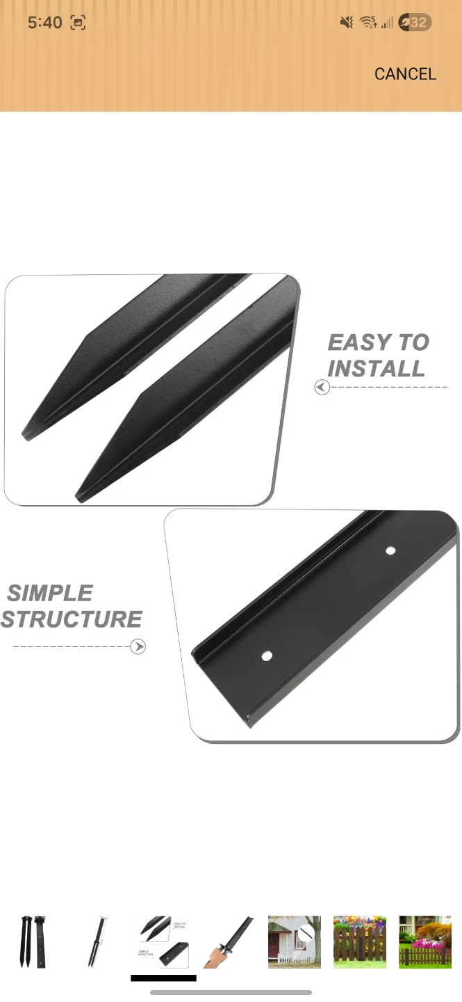 Fence Post Repair Anchor Stake Metal Ground Fixing Support - photo 5