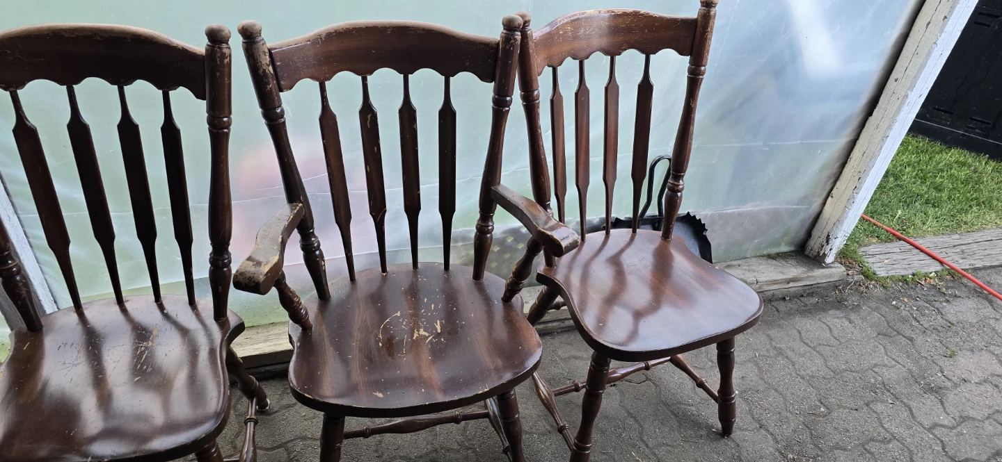 Wooden Dining Table and Chairs Set - photo 3