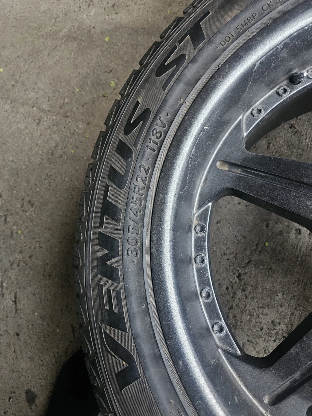22 inch Forte rims wheels 5x135 5x127 hankook tires - photo 5