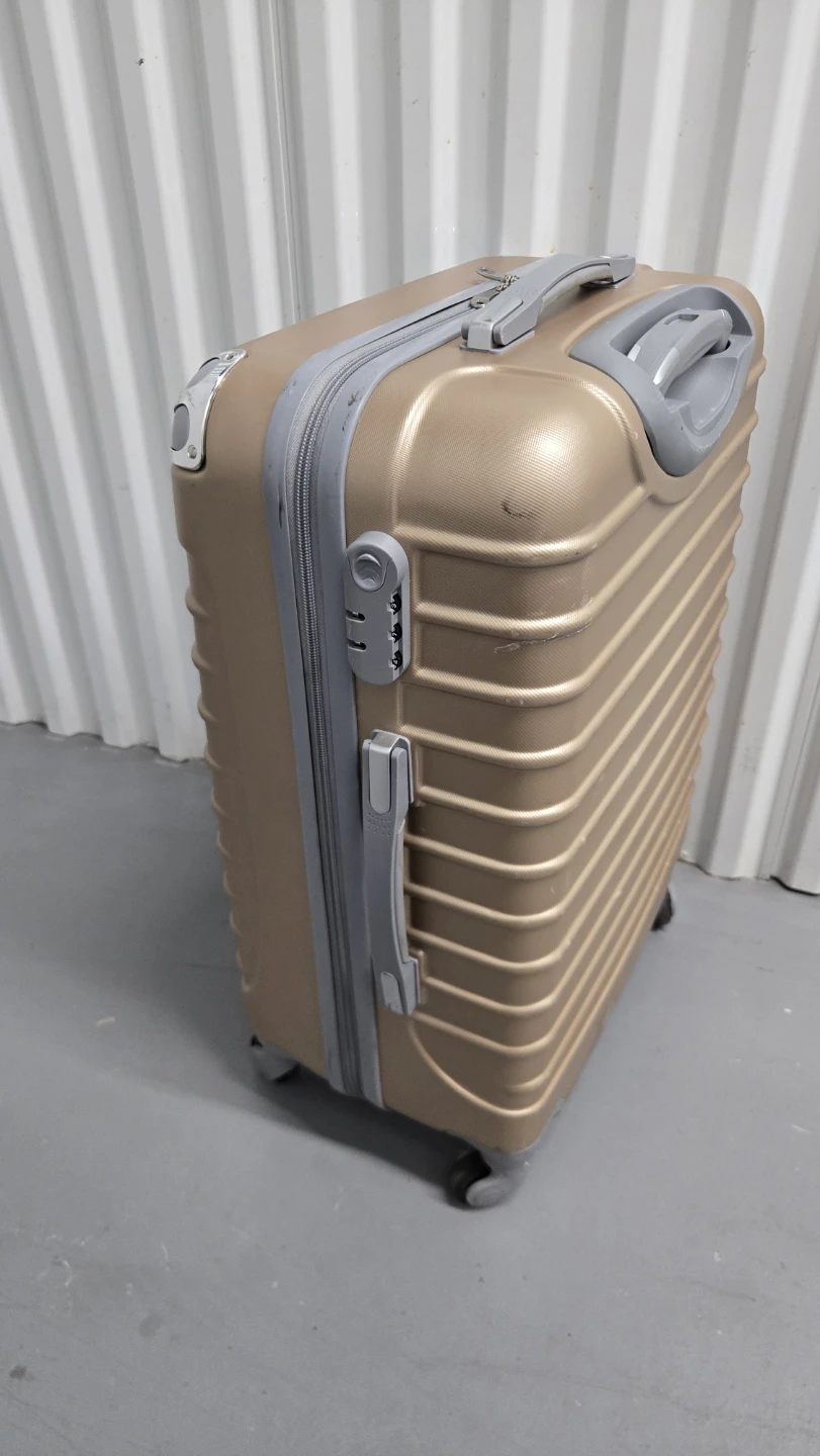 Gold Hardshell Spinner Suitcase