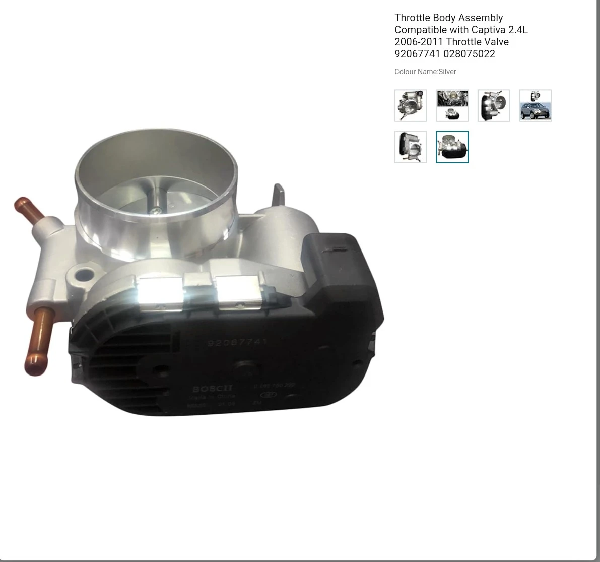Throttle Body Assembly for Captiva 2.4L 2006-2011 - photo 5