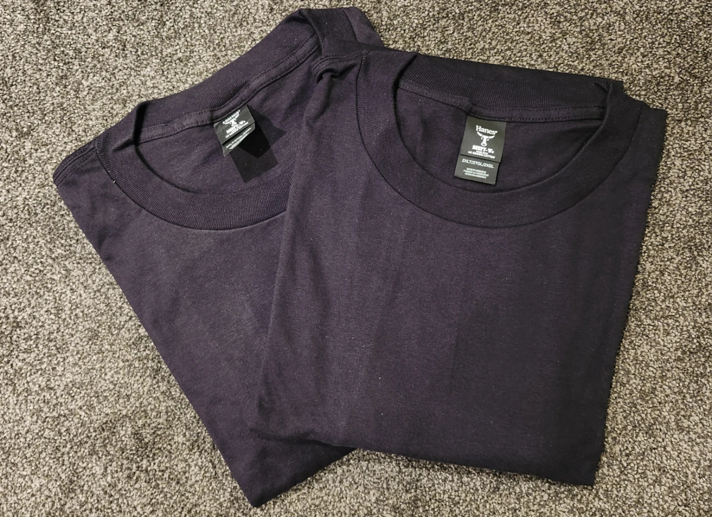 Hanes Beefy-T T-Shirts (2XLT) - Black - photo 2