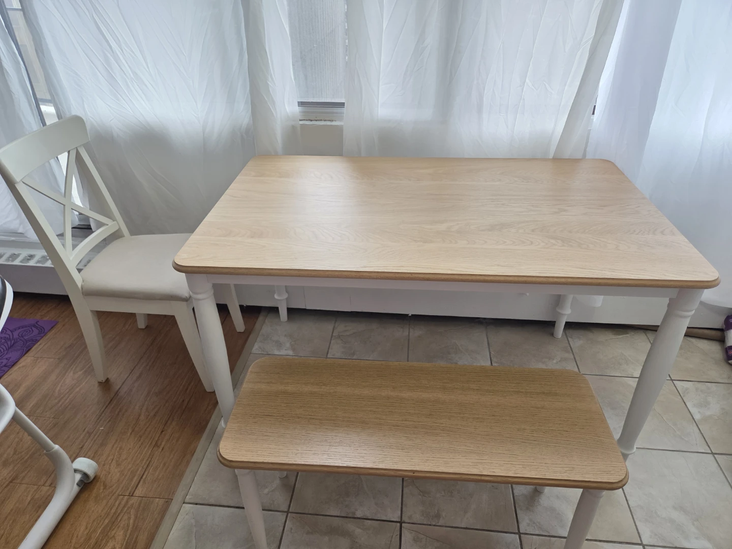 IKEA DANDERYD Dining Table,  Bench and 2 chairs - photo 2