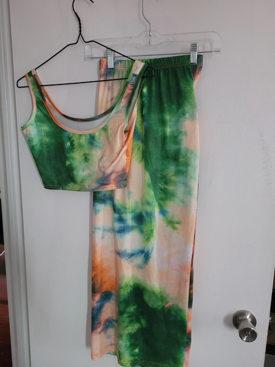 Women's Tie Dye Tank Top and Skirt Set - photo 2