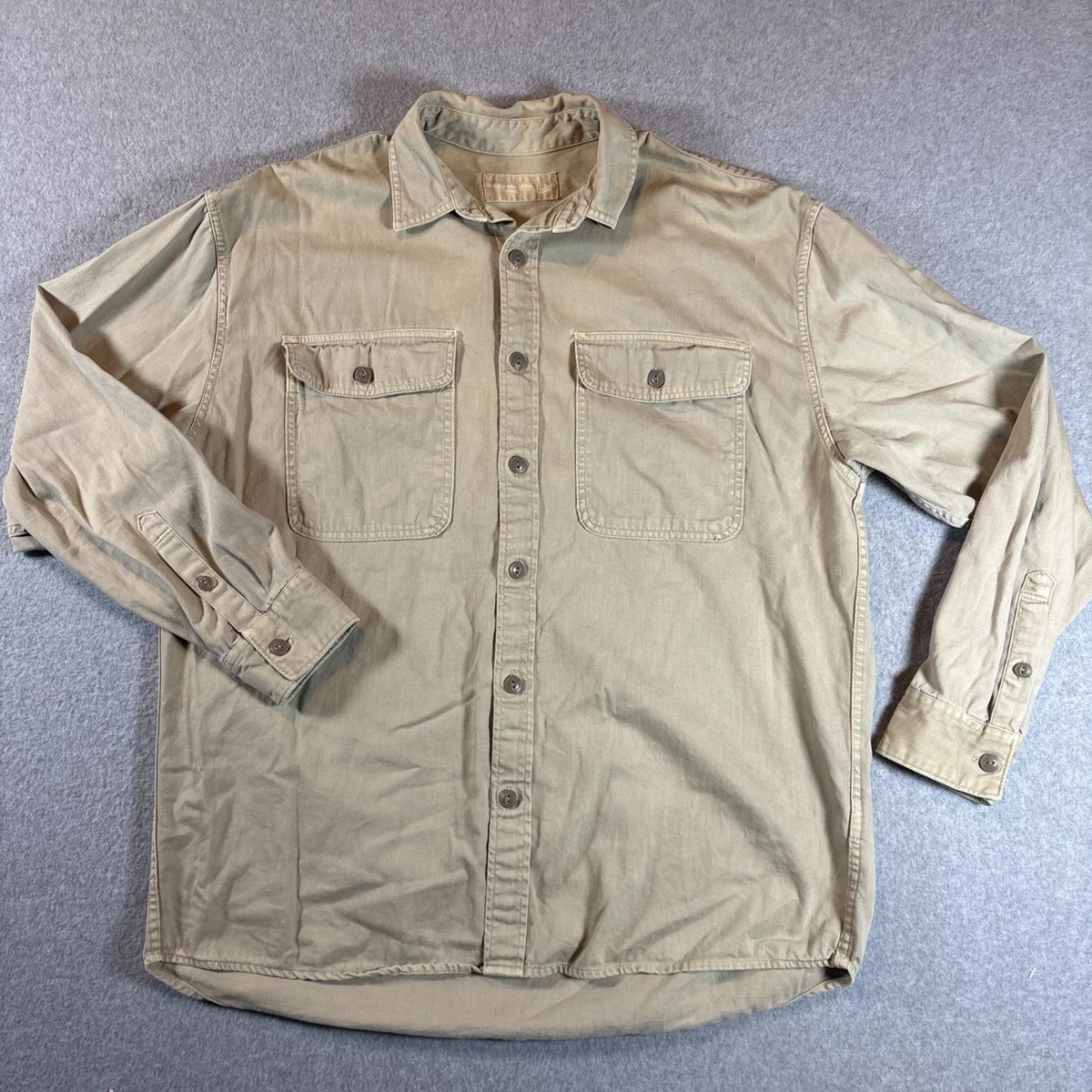 Abercrombie & Fitch Men's Long Sleeve chore safari shirt
