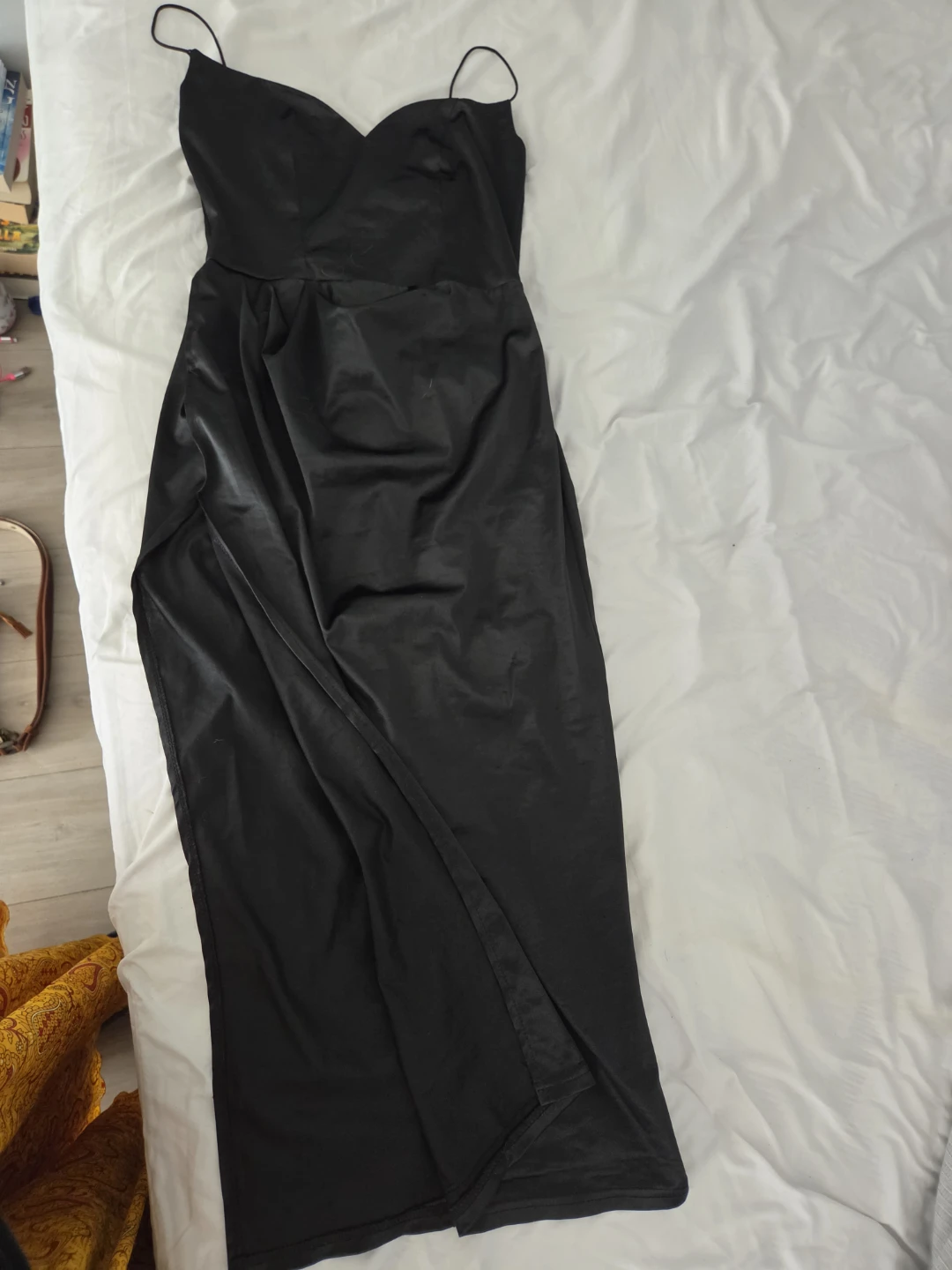 Black Maxi Dress with Slit