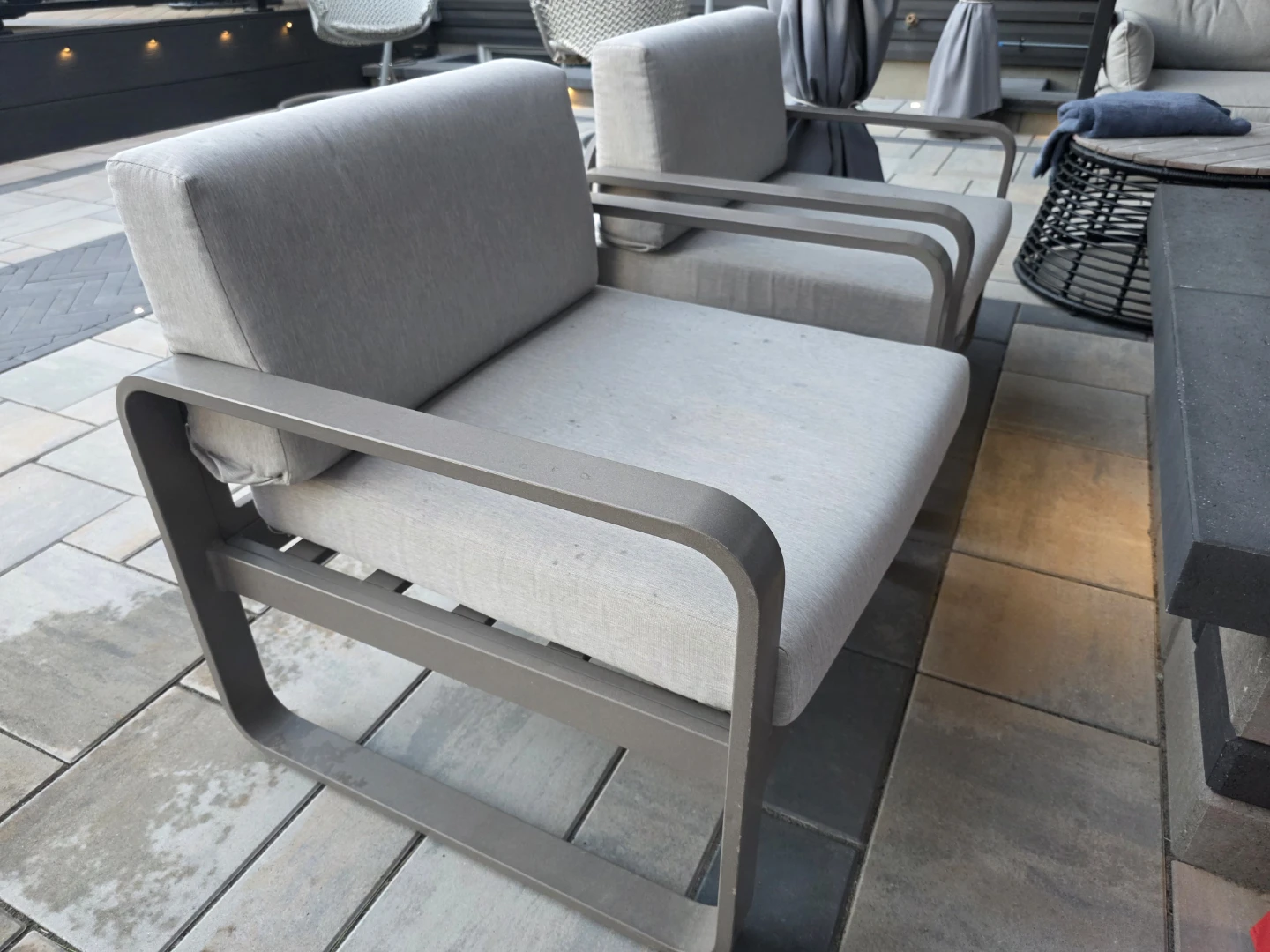 Outdoor Patio Set - 2 Chairs & Loveseat
