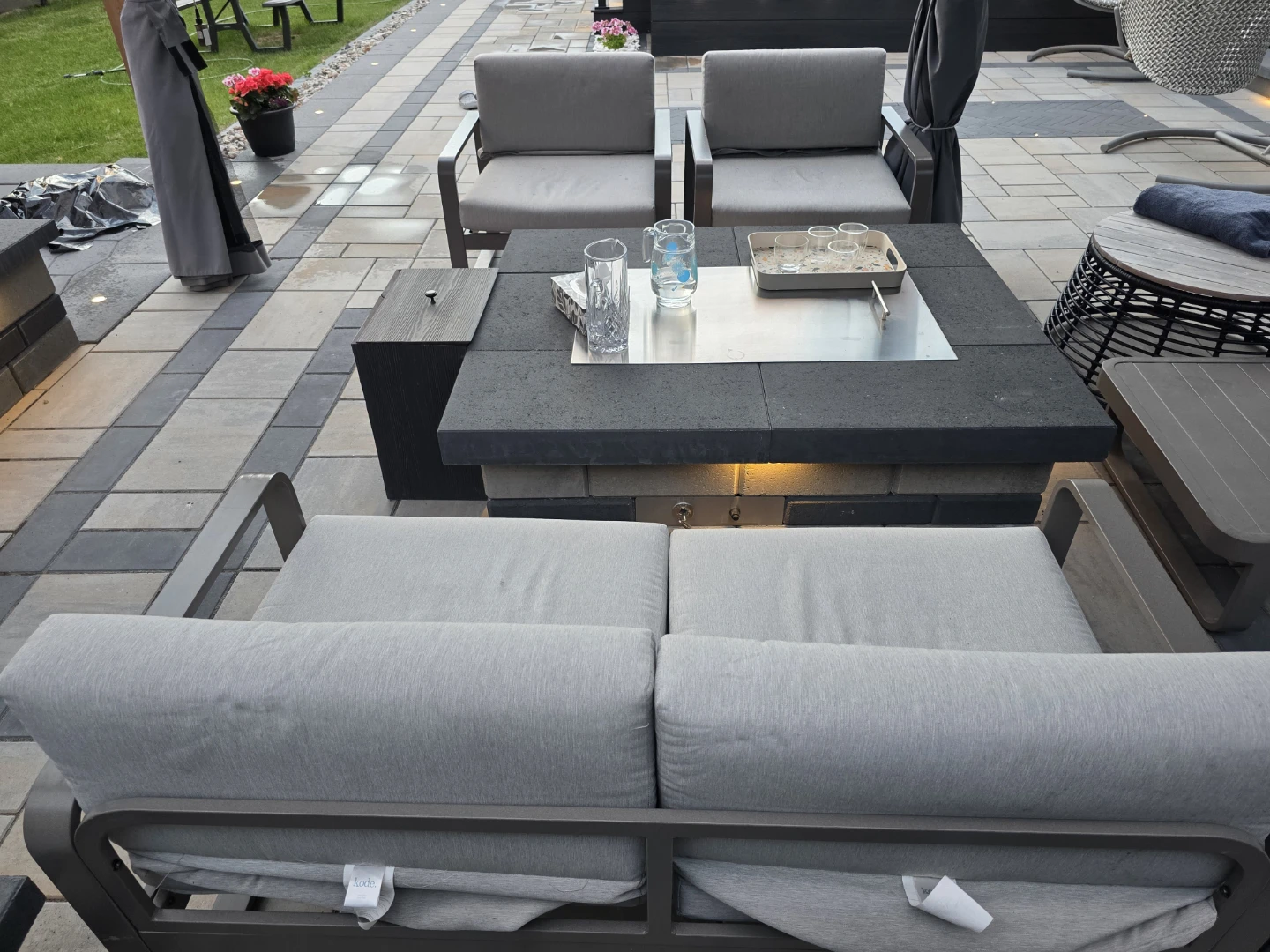 Outdoor Patio Set - 2 Chairs & Loveseat - photo 4