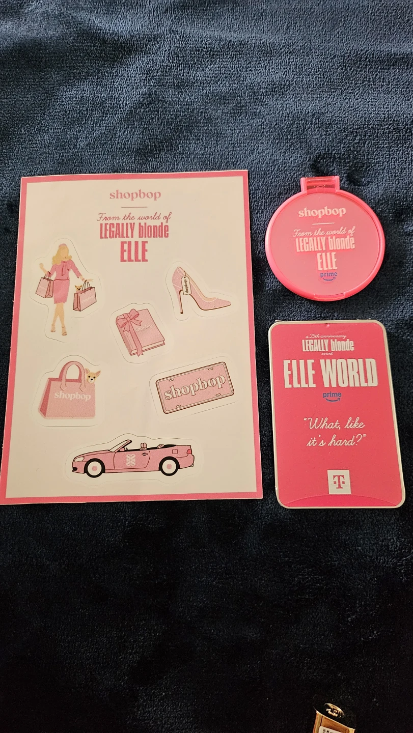 Shopbop Legally Blonde Elle Stickers, Compact, and mint tin ⚽
