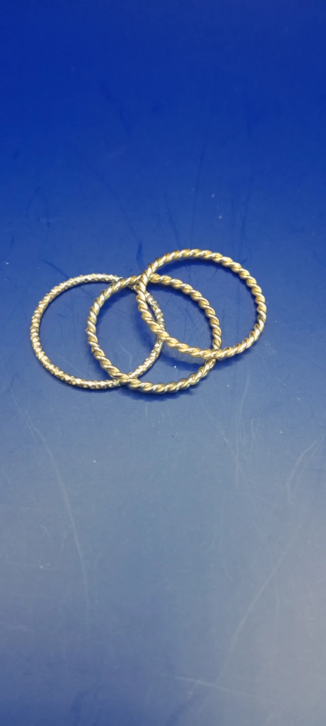 Twisted Stacking Rings Set