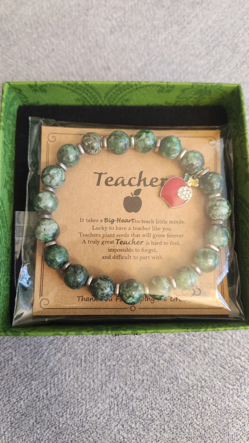 Teacher Bracelet with Apple Charm BRAND NEW