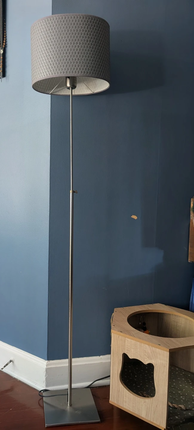 IKEA Floor Lamp with Woven Shade - photo 2