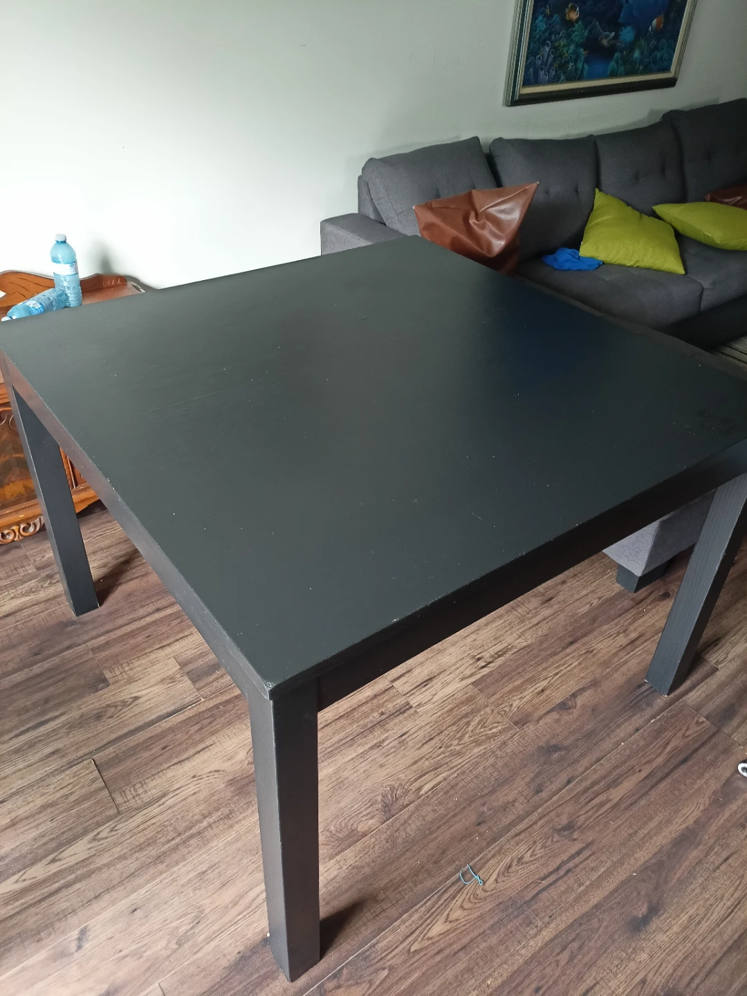 Black Square Dining Table - photo 2