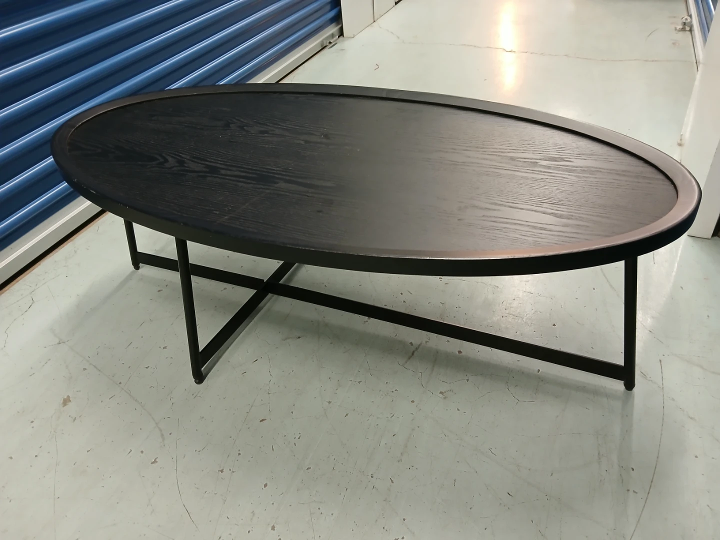 Black Oval Coffee Table - photo 2