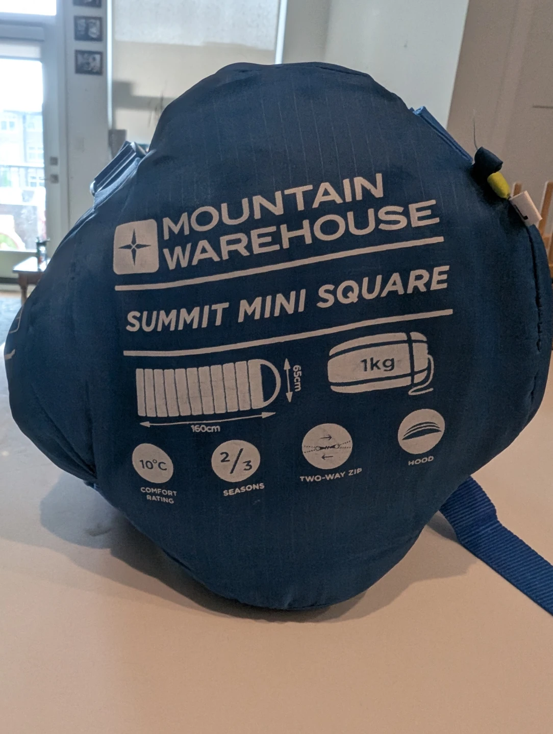 Summit Mini Square kids sleeping bag.