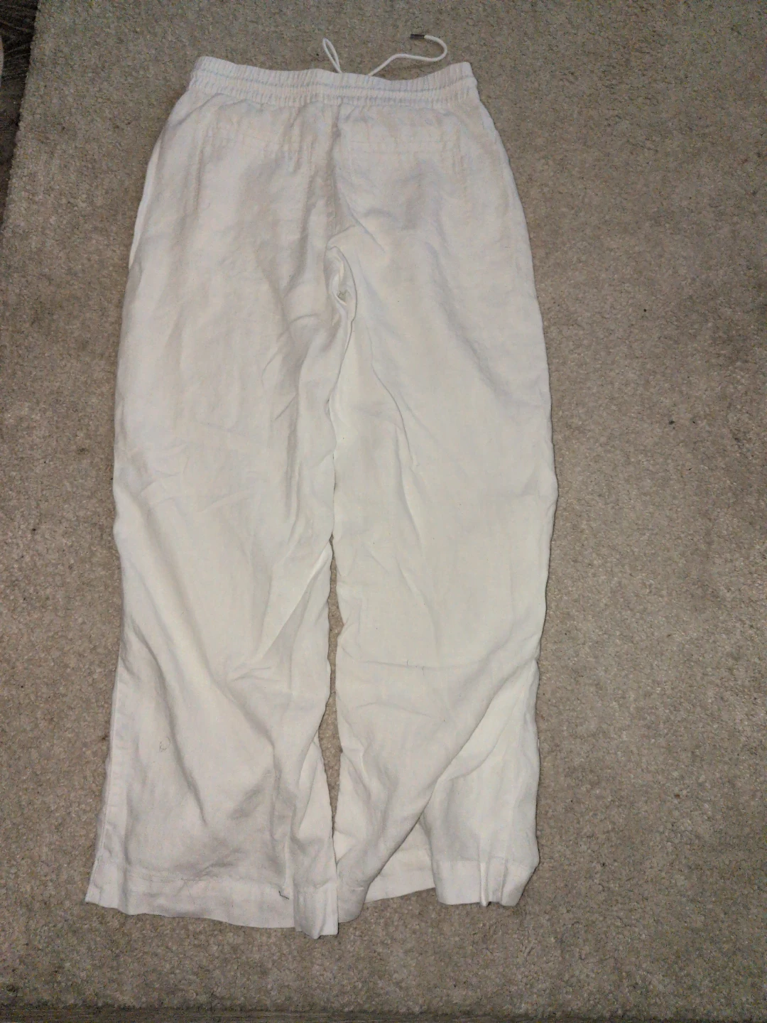 Athleta White Linen Blend Pants - photo 2