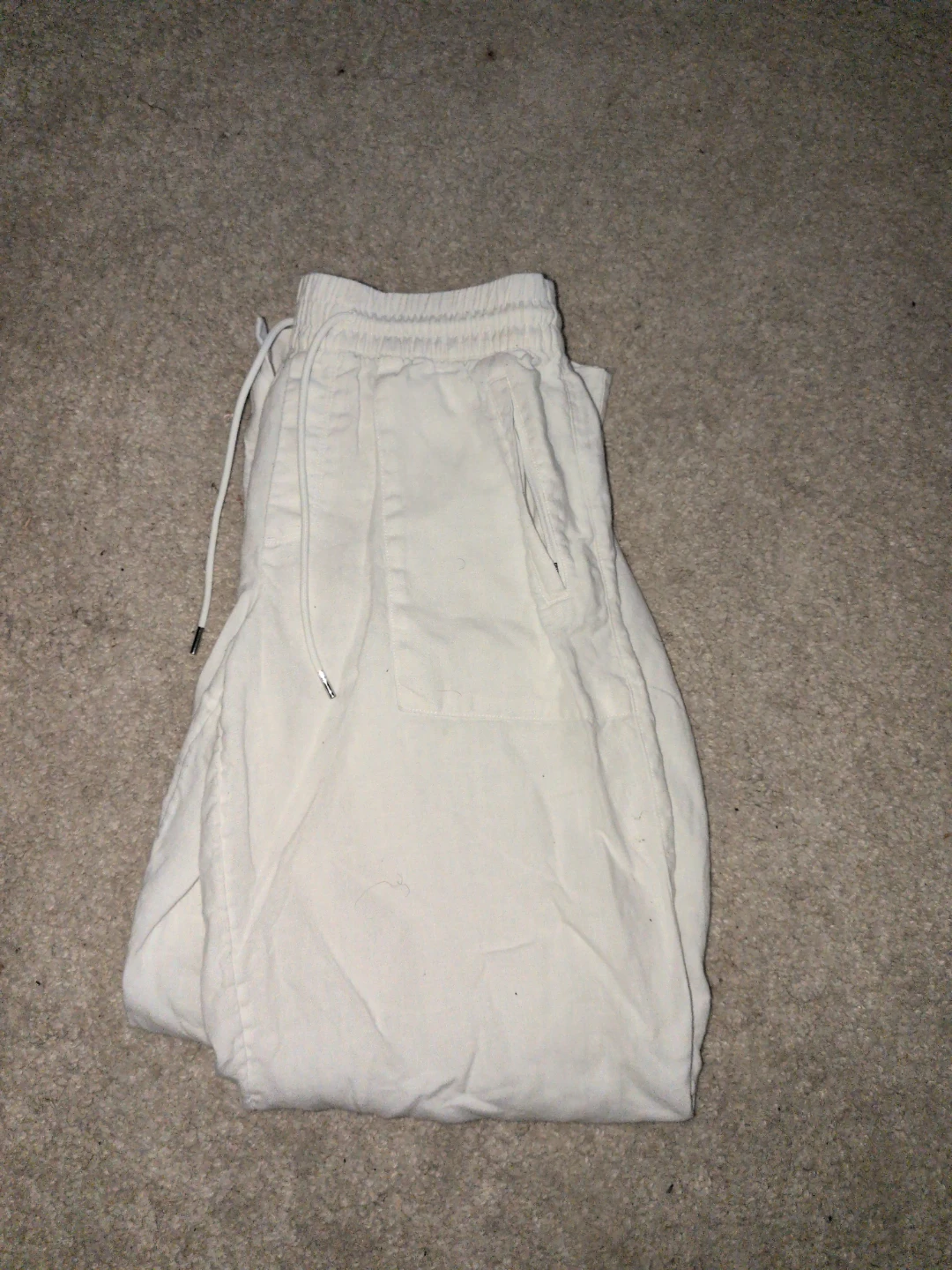 Athleta White Linen Blend Pants - photo 3
