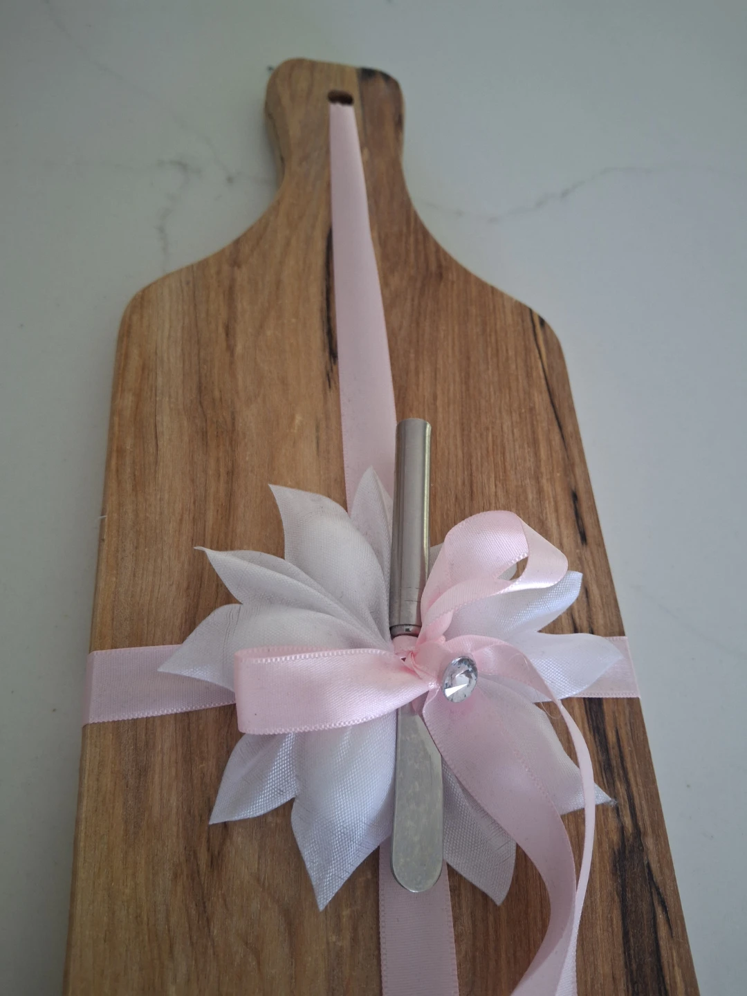 Wooden Cutting Board with Cheese Knife - photo 3