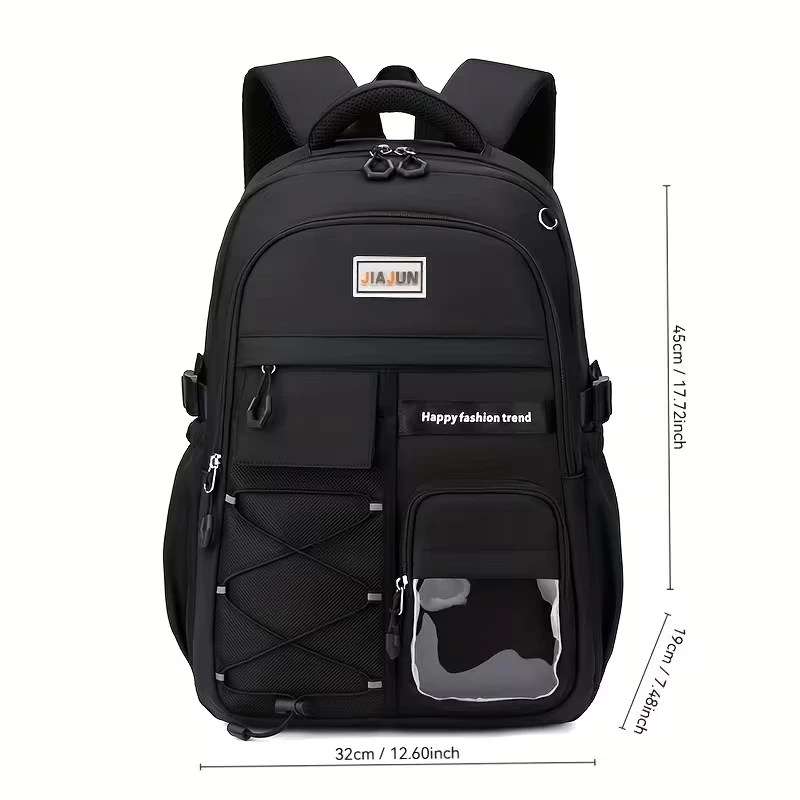 Brand New Sleek Black Everyday Backpack (32cm x 45cm x 19cm) - photo 2