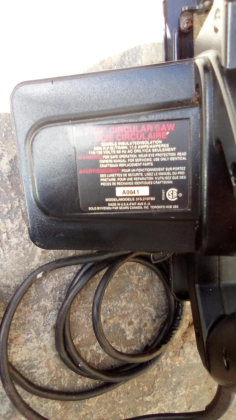 Craftsman 218 Circular Saw - photo 2
