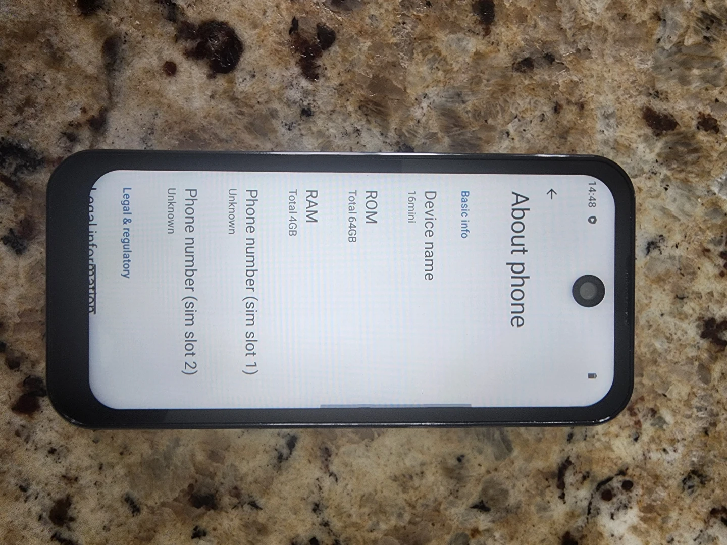 16mini Phone - 64GB ROM, 4GB RAM