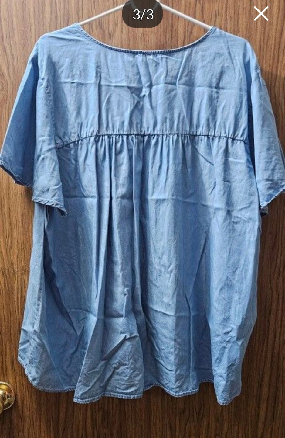 Blue Chambray Tunic Top - photo 2