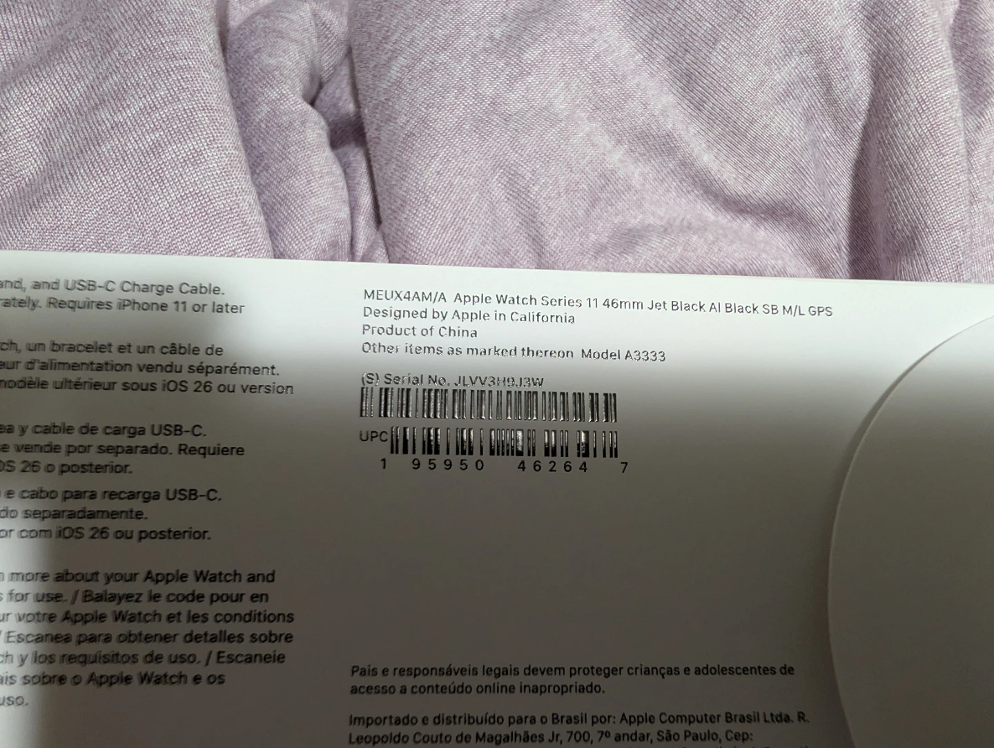 Apple Watch Series 11 GPS 46mm Jet Black – Open Box, Brand New - photo 2