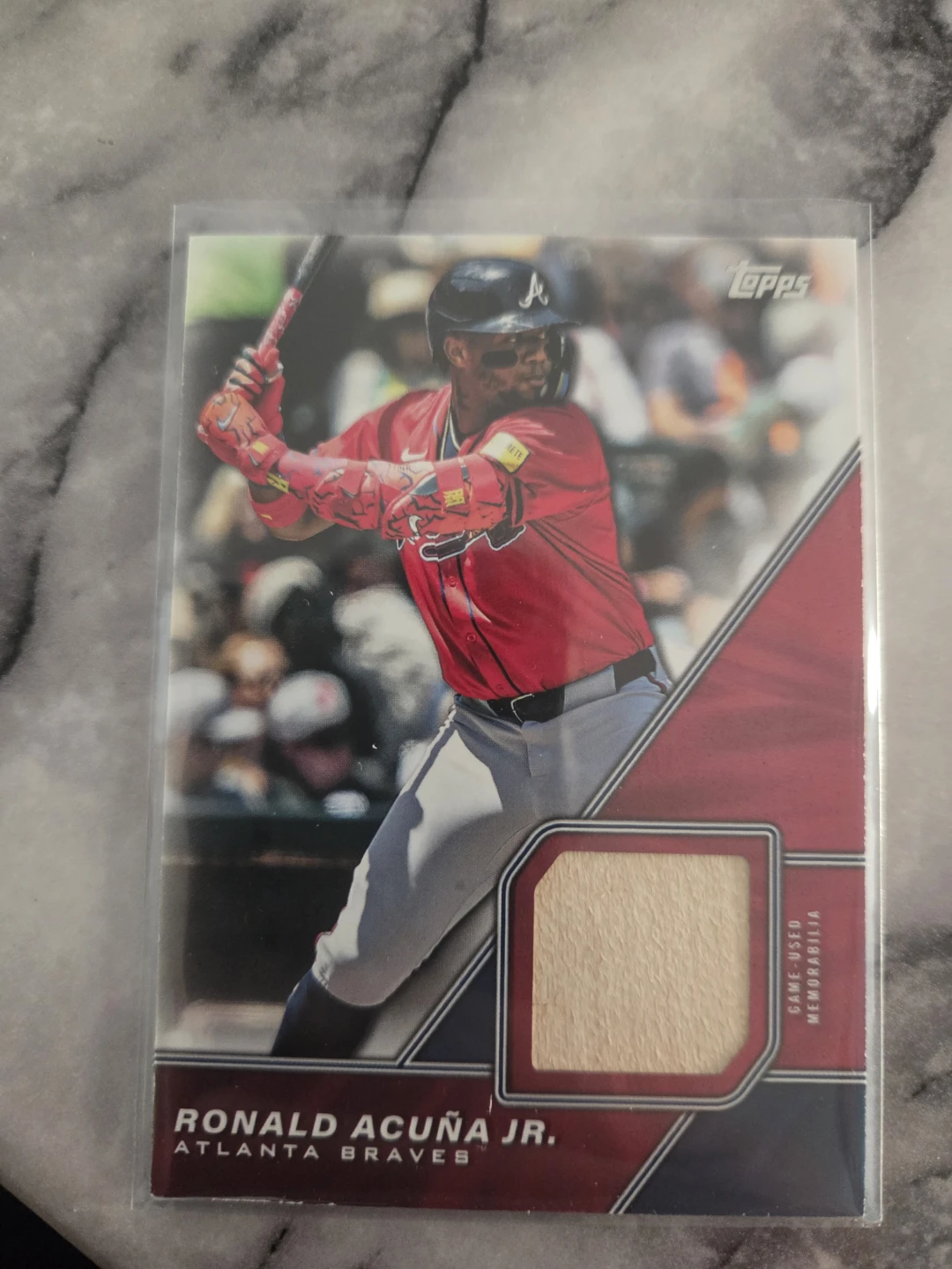 Baseball Ronald Acuna relic material card 2026
