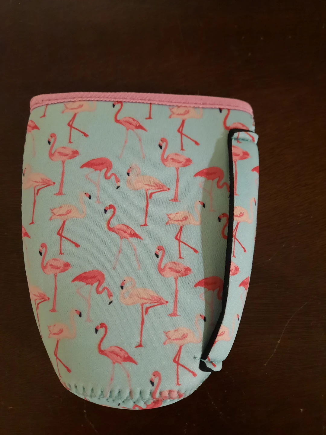 Flamingo pattern drink sleeve