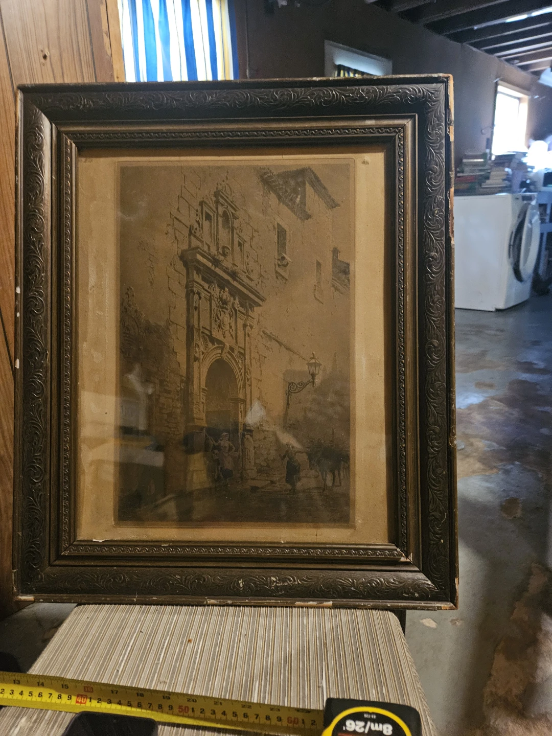 Framed Vintage Print of European Archway - photo 5