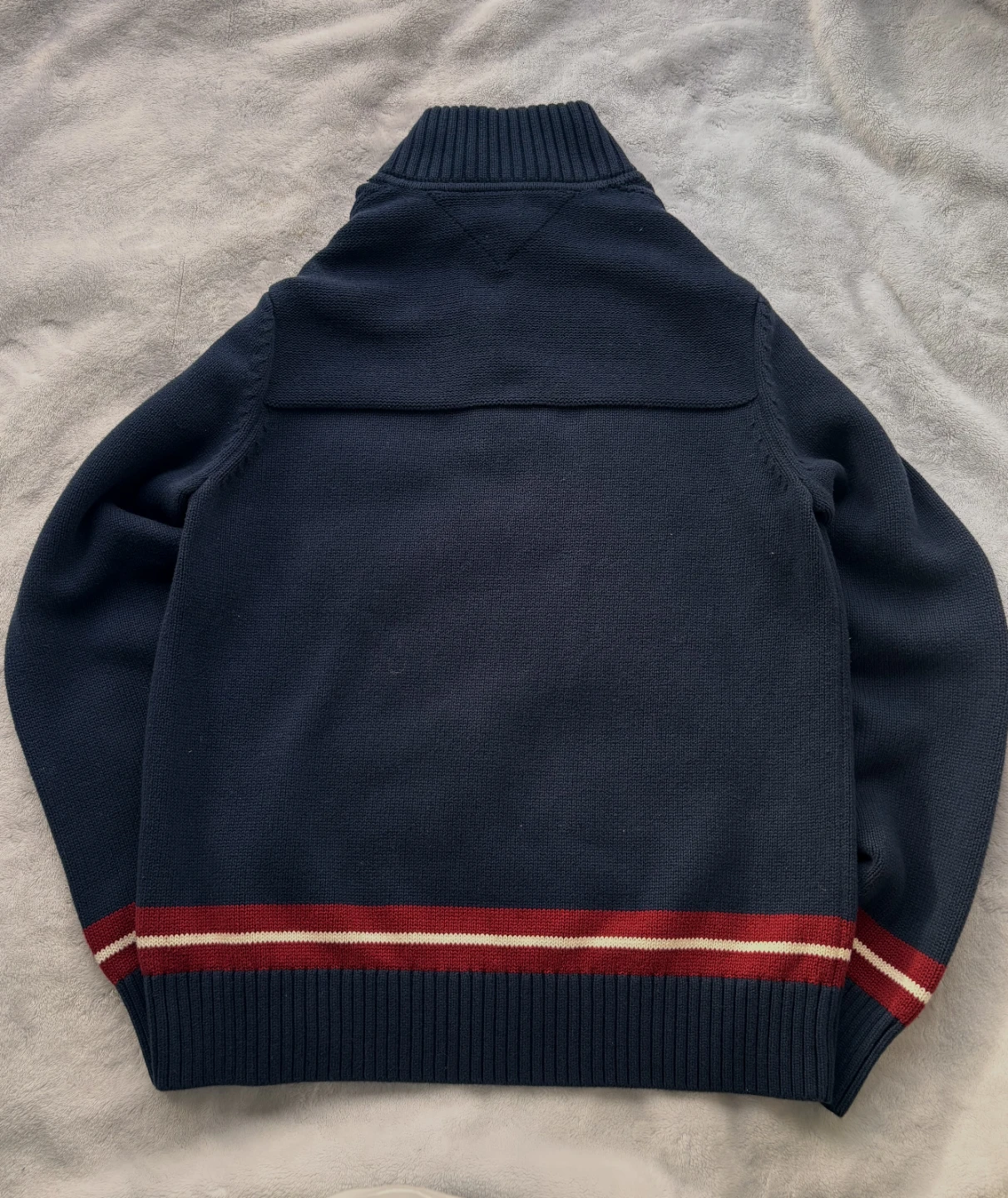 Tommy Hilfiger  Navy Blue Quarter-Zip/Half-Button Sweater - photo 3