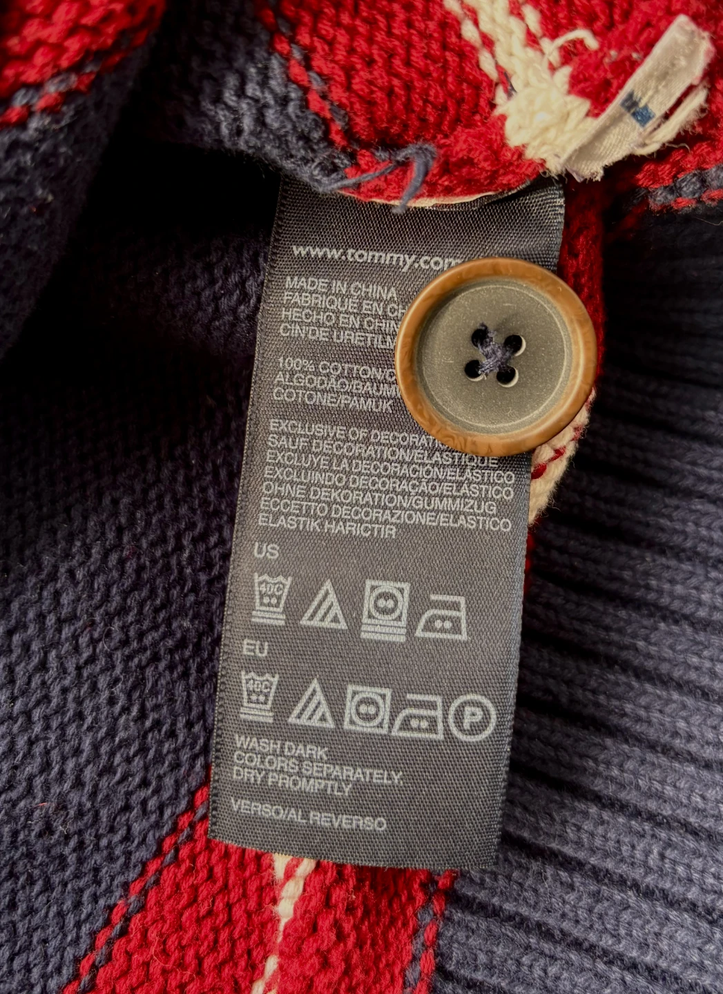 Tommy Hilfiger  Navy Blue Quarter-Zip/Half-Button Sweater - photo 5