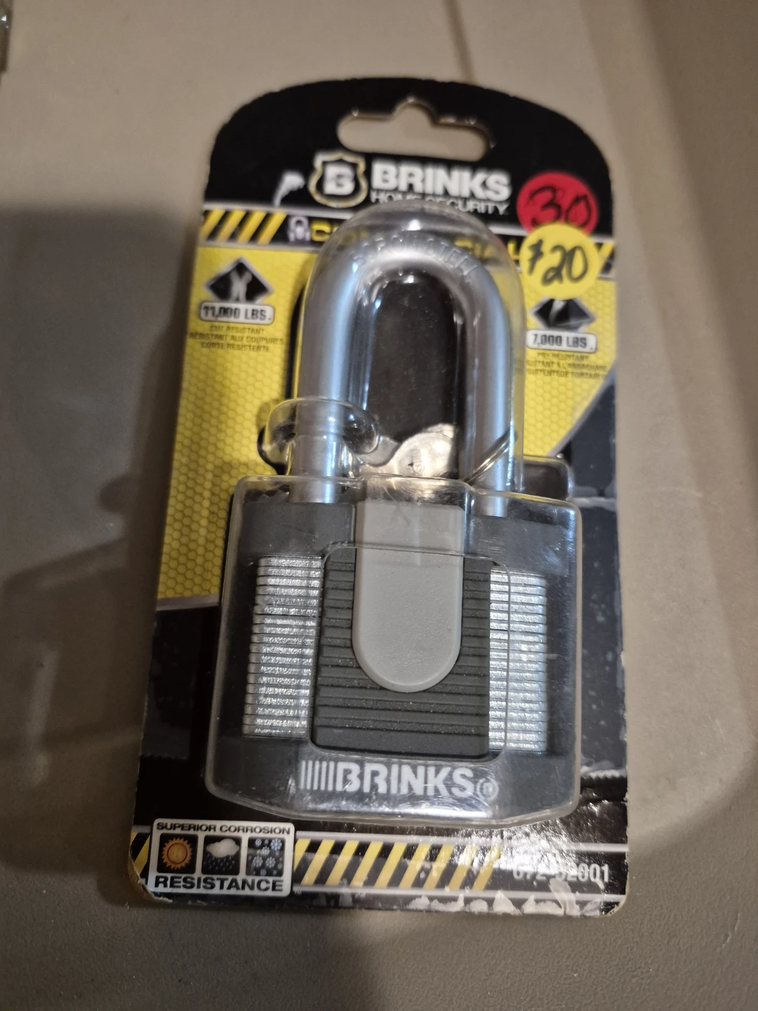 Brinks 2" Laminated Steel Padlock